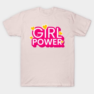 Girl Power Text Design T-Shirt